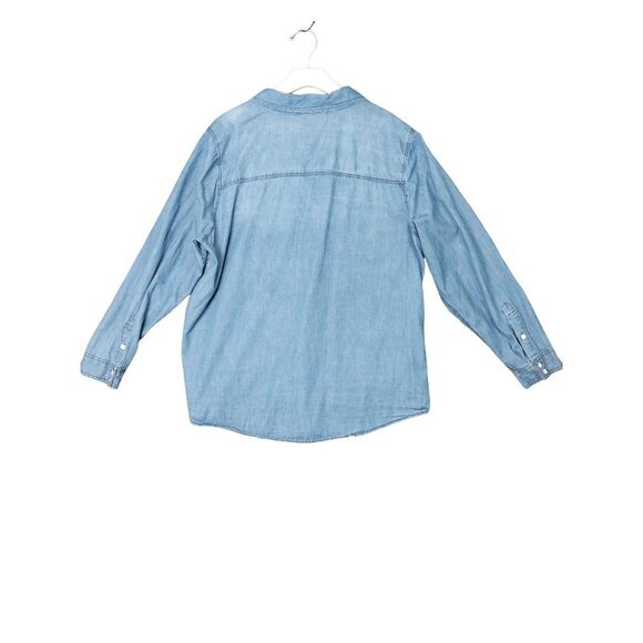 TORRID‎ Womens Button Shirt SZ 2X Taylor Medium Wash Denim Blue Country Rodeo - Picture 3 of 11